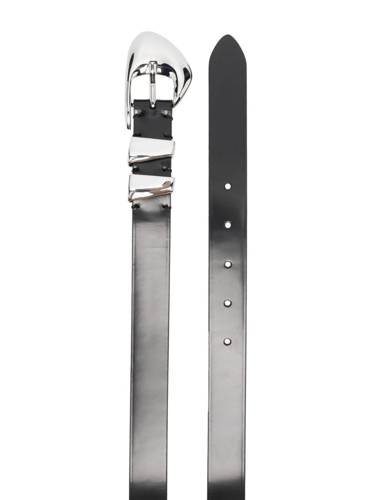 Black Moore Patent Leather Belt