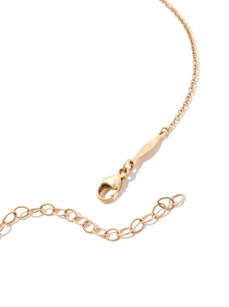 14k Yellow Gold Tourmaline Butterfly Necklace