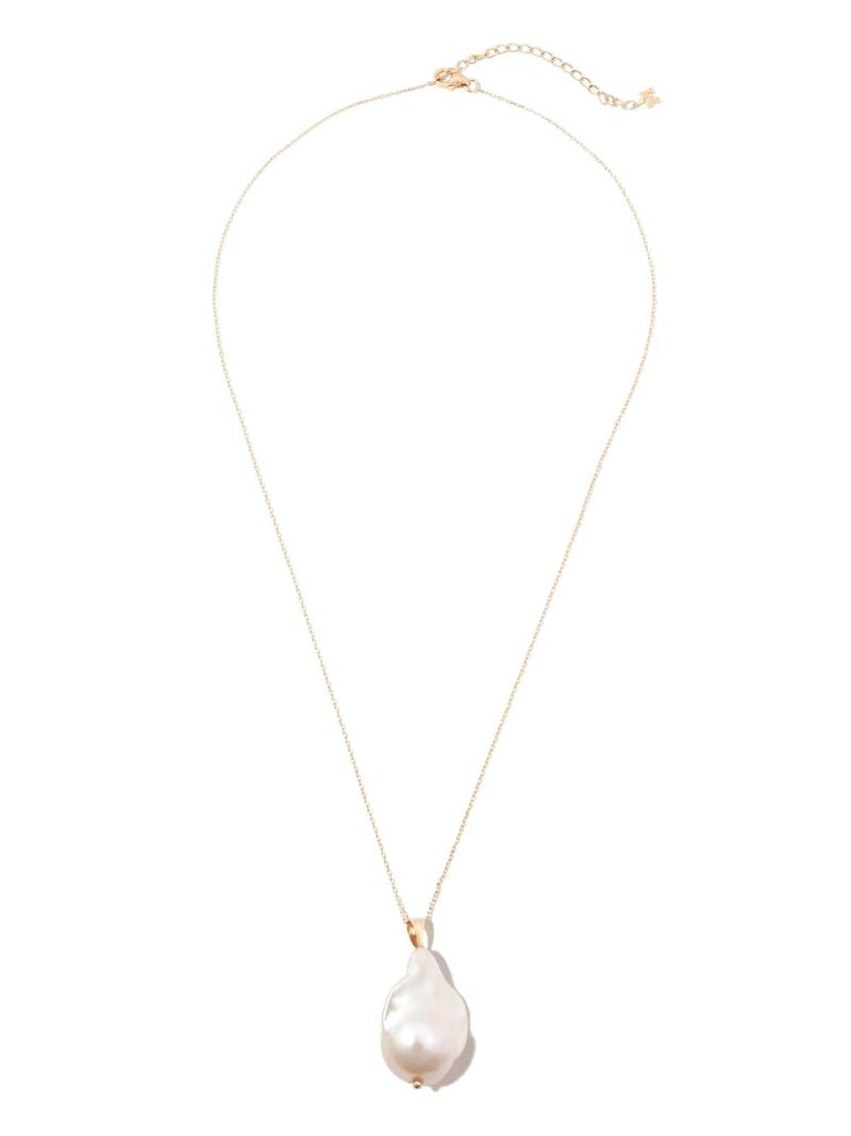 14k Yellow Gold Pearl Necklace