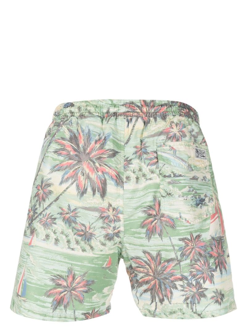 Green Traveller Swim Shorts