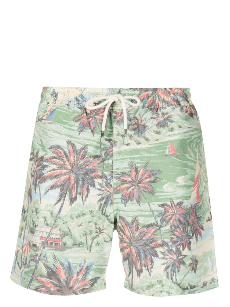 Green Traveller Swim Shorts