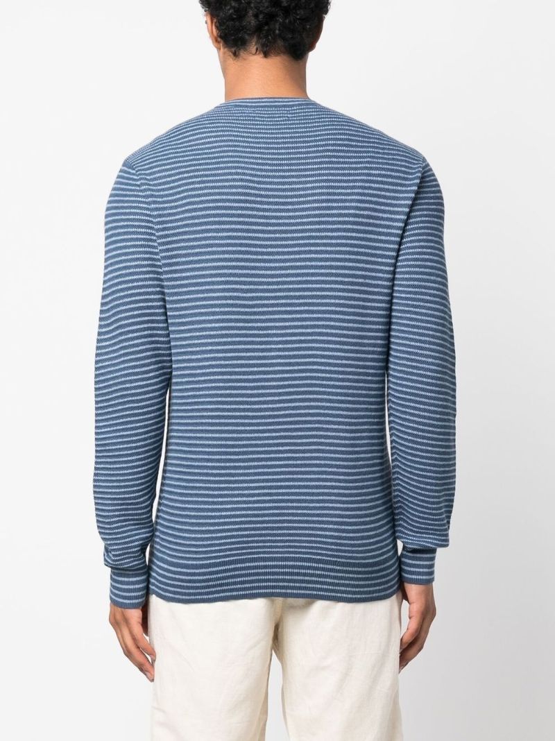 Blue Polo Pony Striped Sweater
