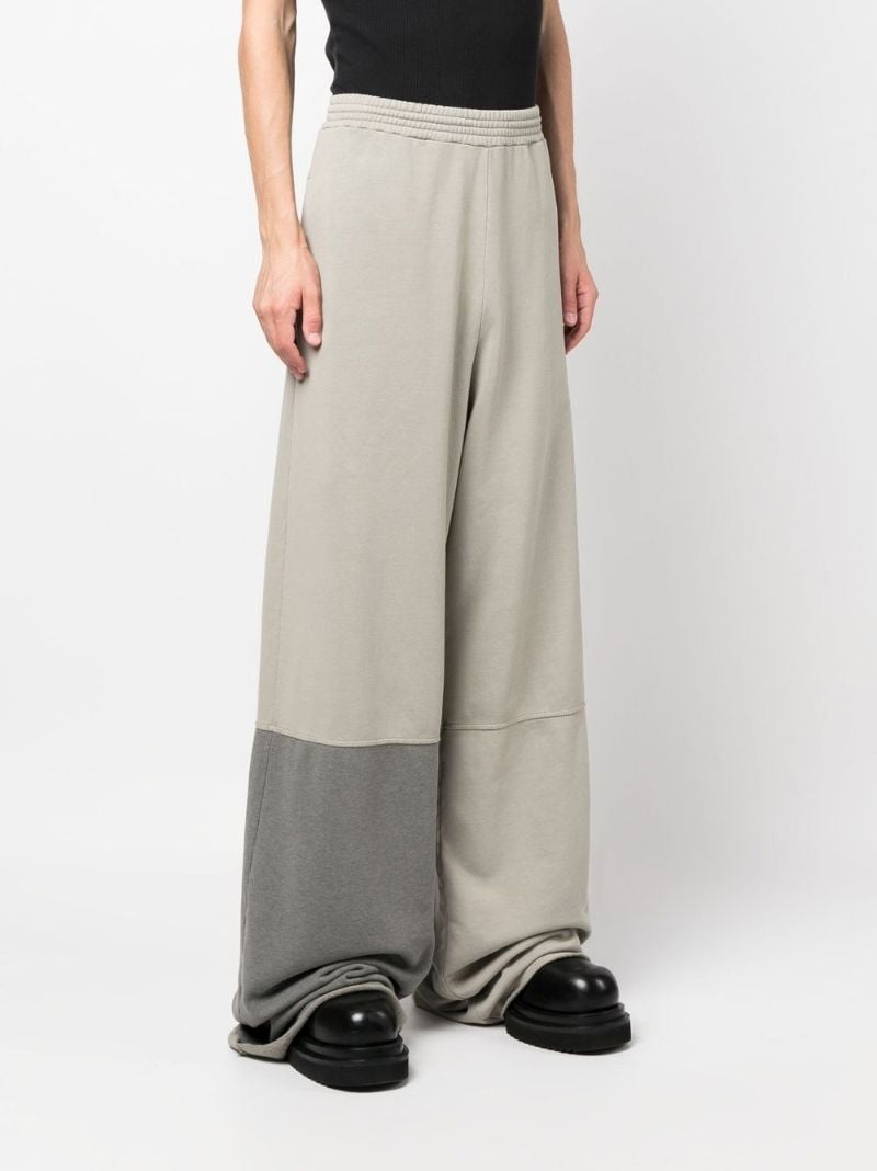 Green Panelled Track Pants
