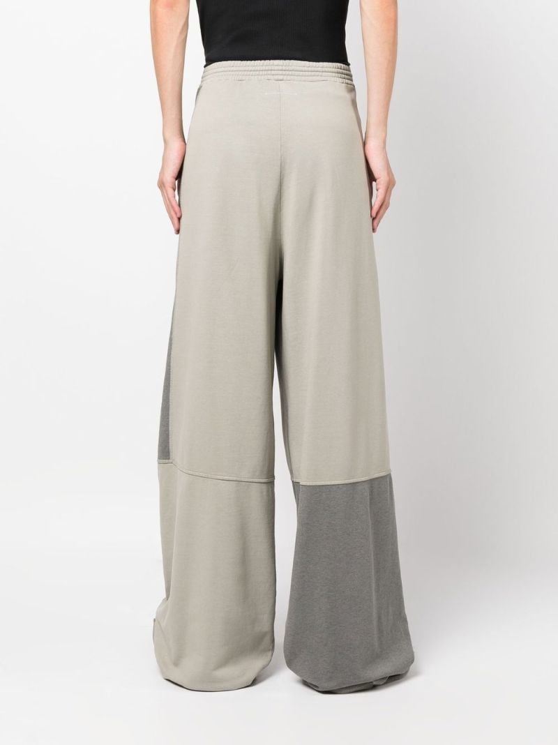 Green Panelled Track Pants