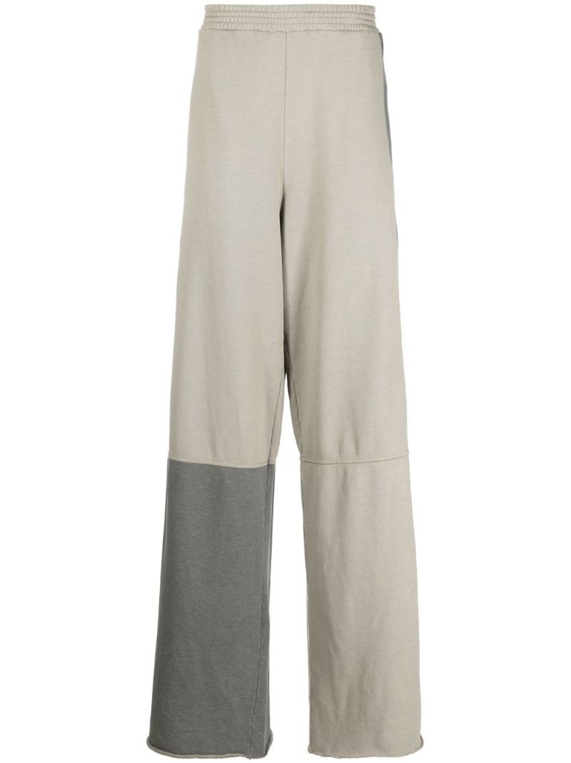 Green Panelled Track Pants