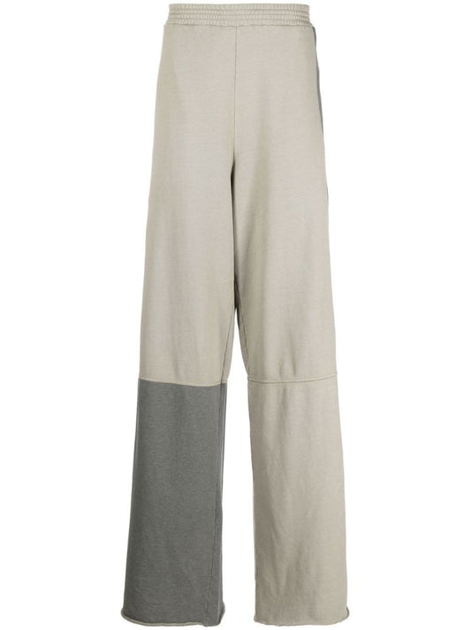 Green Panelled Track Pants