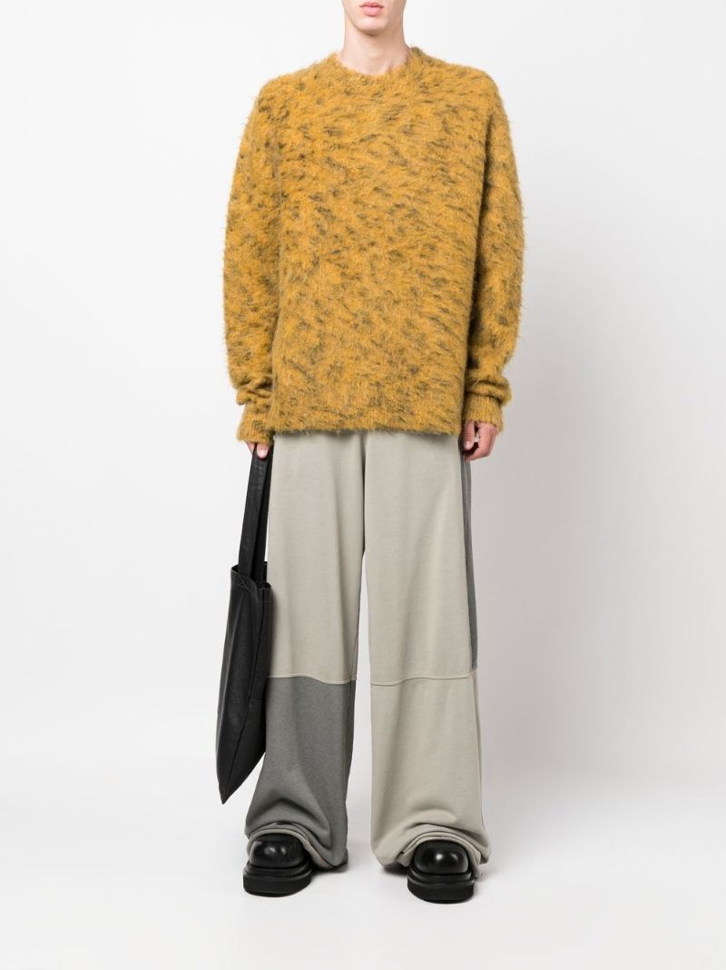 Green Panelled Track Pants