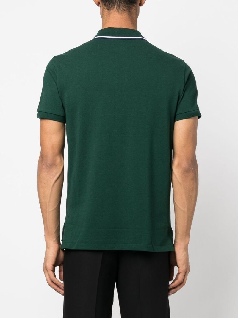 Green Triple-pony Cotton Polo Shirt