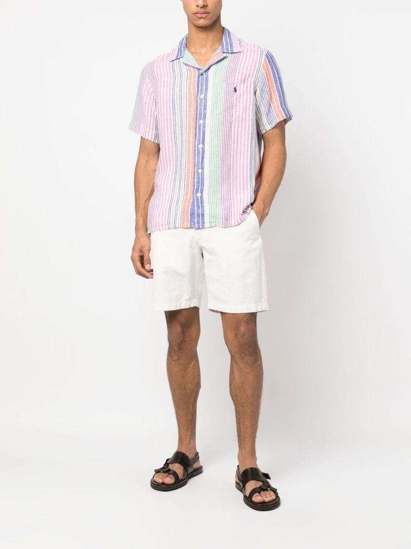 Pink Striped Linen Shirt