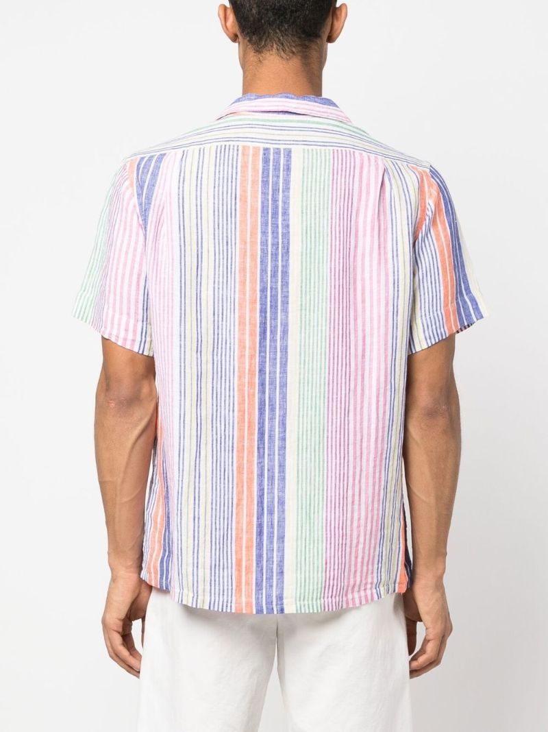 Pink Striped Linen Shirt