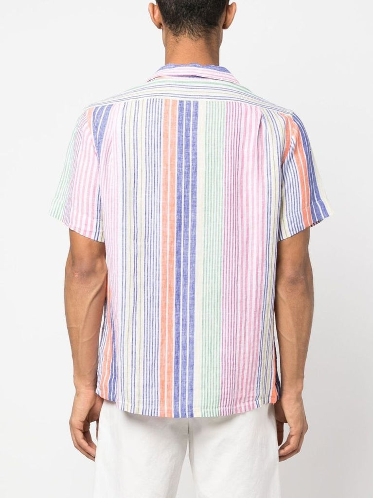 Pink Striped Linen Shirt