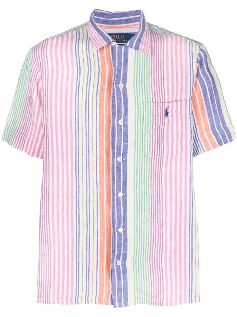 Pink Striped Linen Shirt