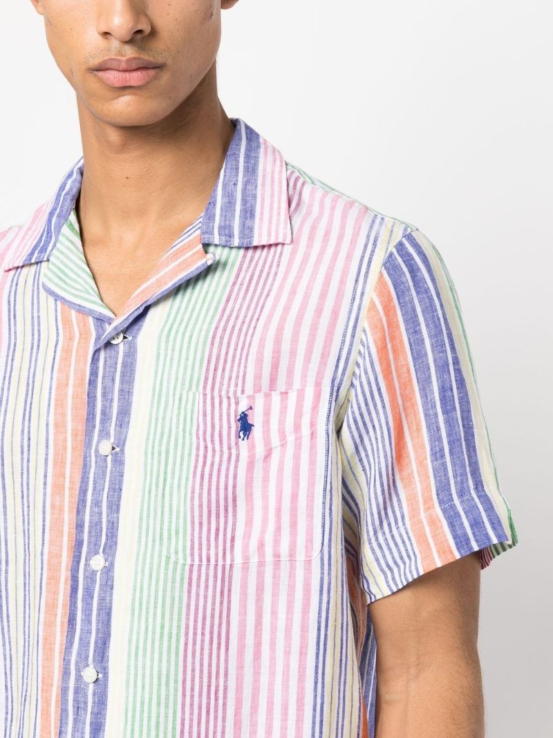 Pink Striped Linen Shirt