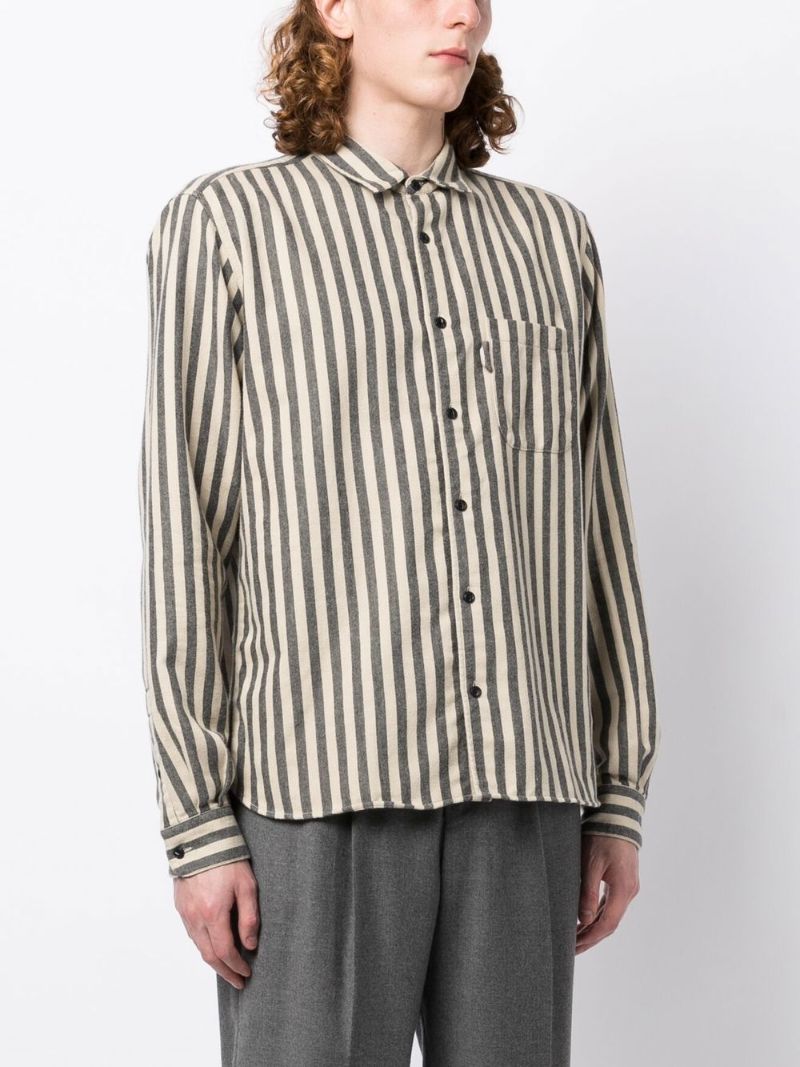 Neutral Curtis Striped Shirt