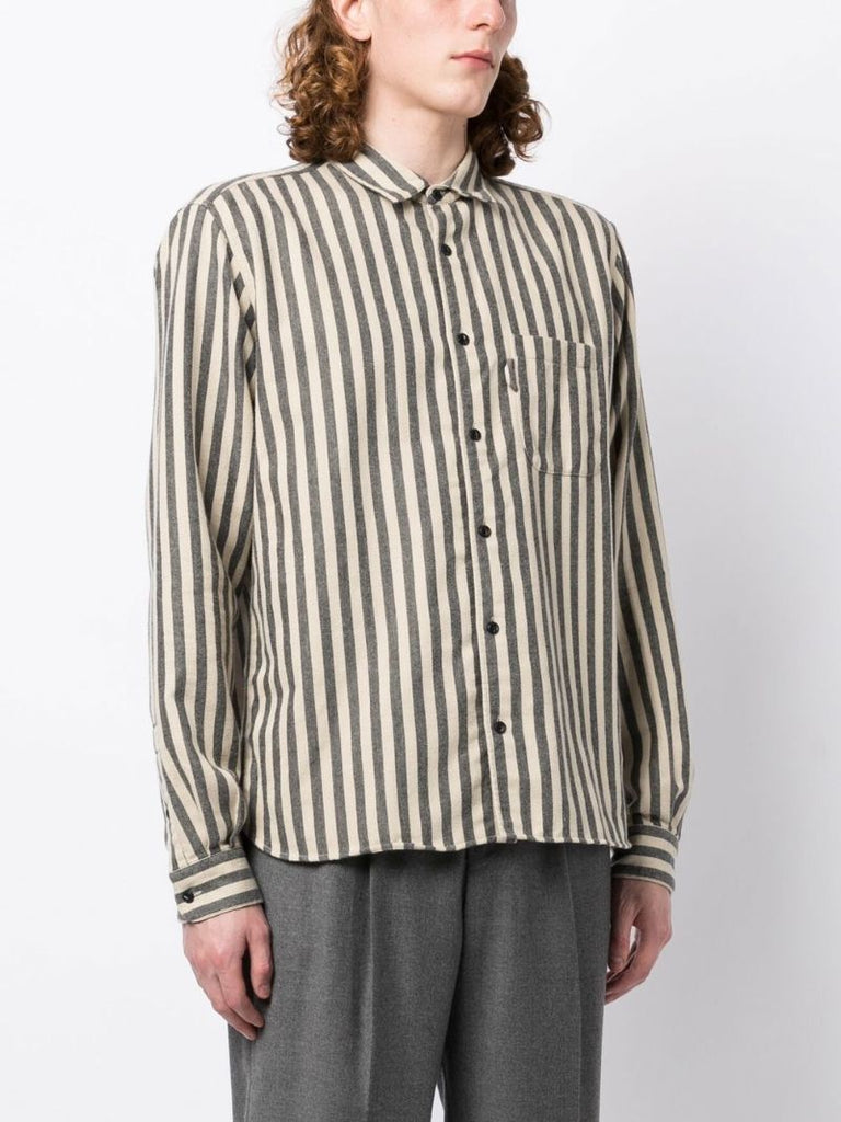 Neutral Curtis Striped Shirt