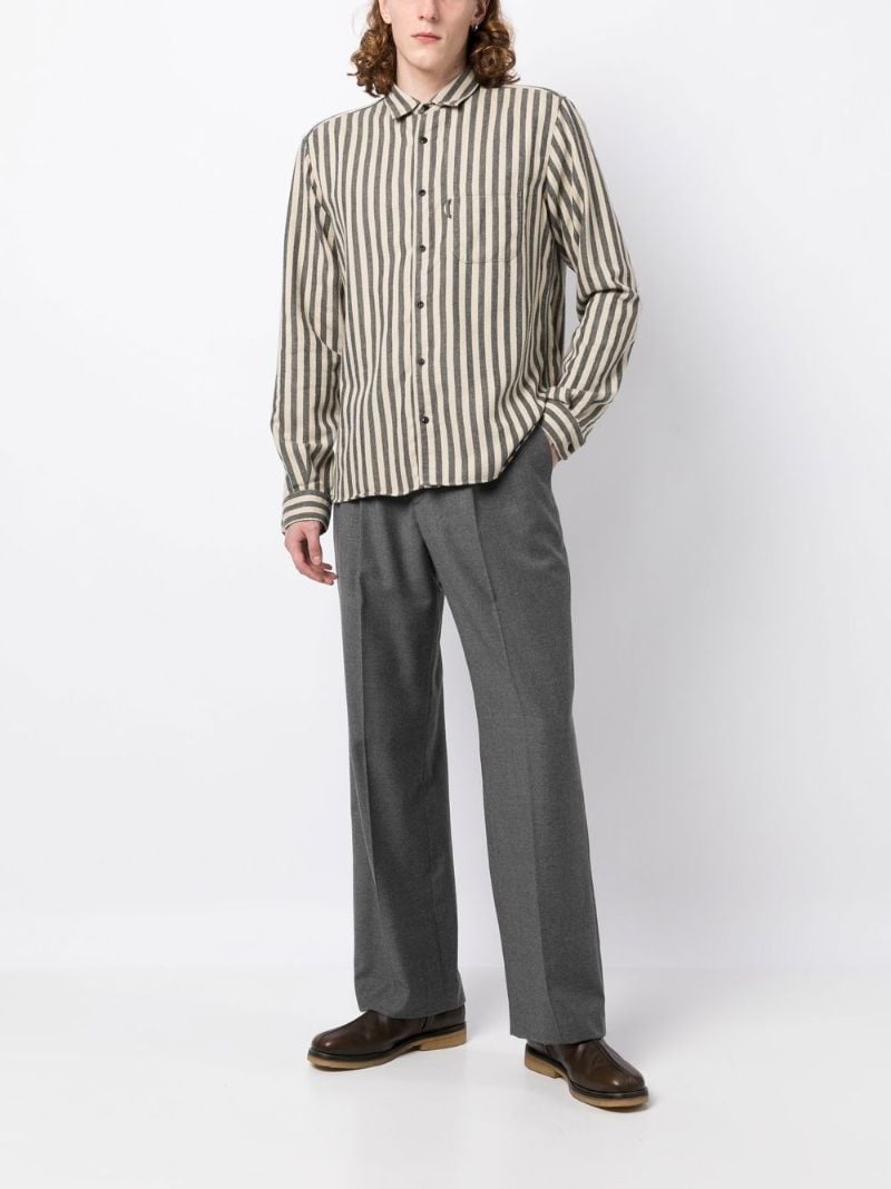 Neutral Curtis Striped Shirt