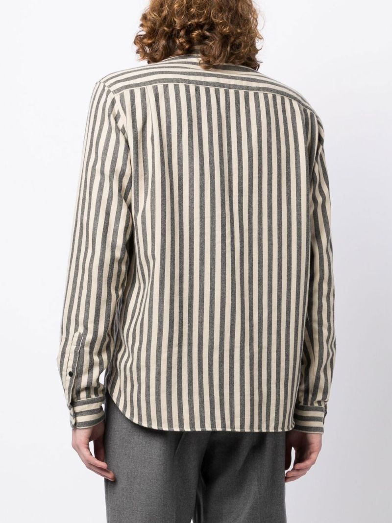 Neutral Curtis Striped Shirt