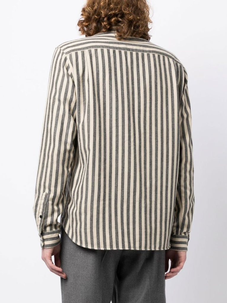 Neutral Curtis Striped Shirt