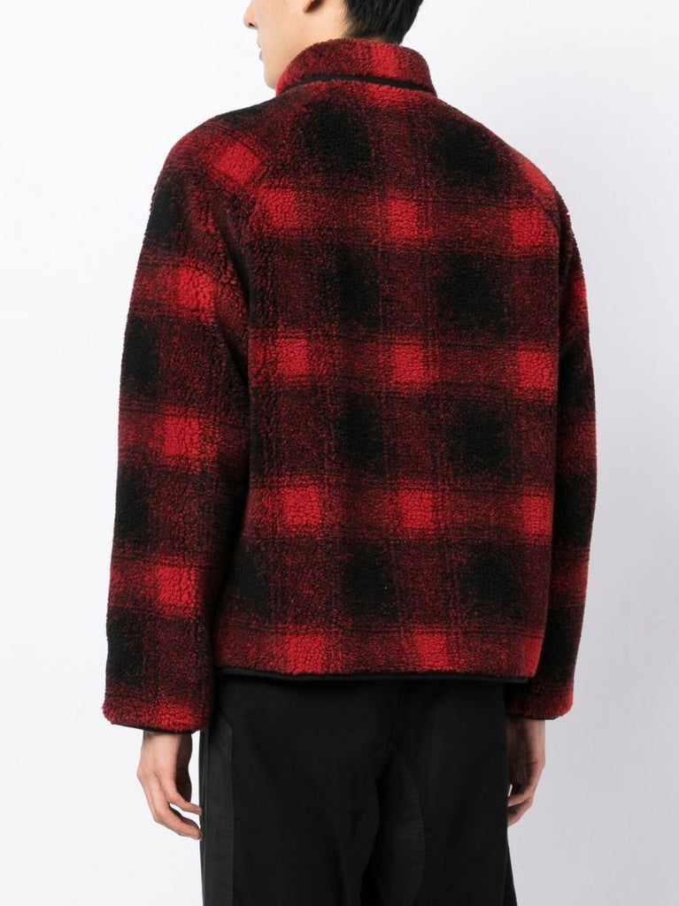 Red Beach Jacquard Plaid Jacket