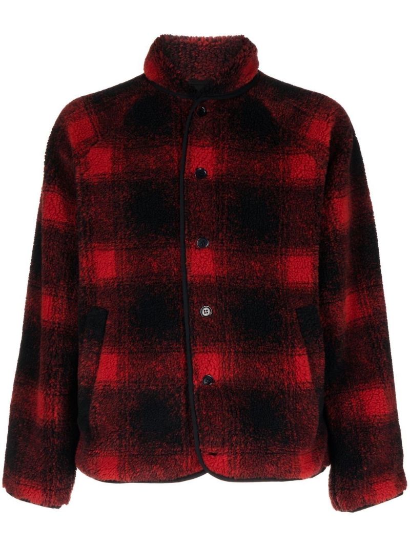 Red Beach Jacquard Plaid Jacket