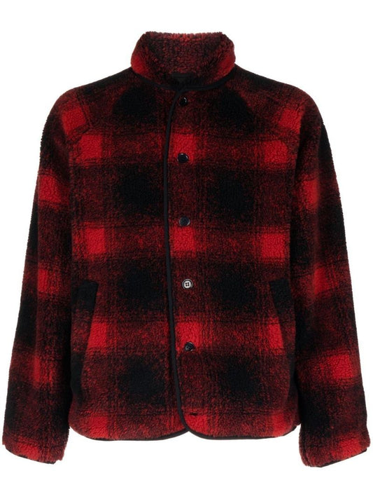 Red Beach Jacquard Plaid Jacket
