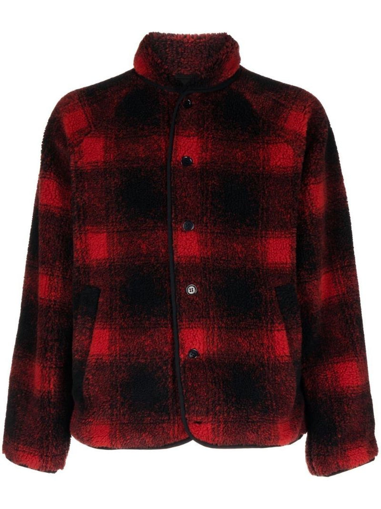 Red Beach Jacquard Plaid Jacket