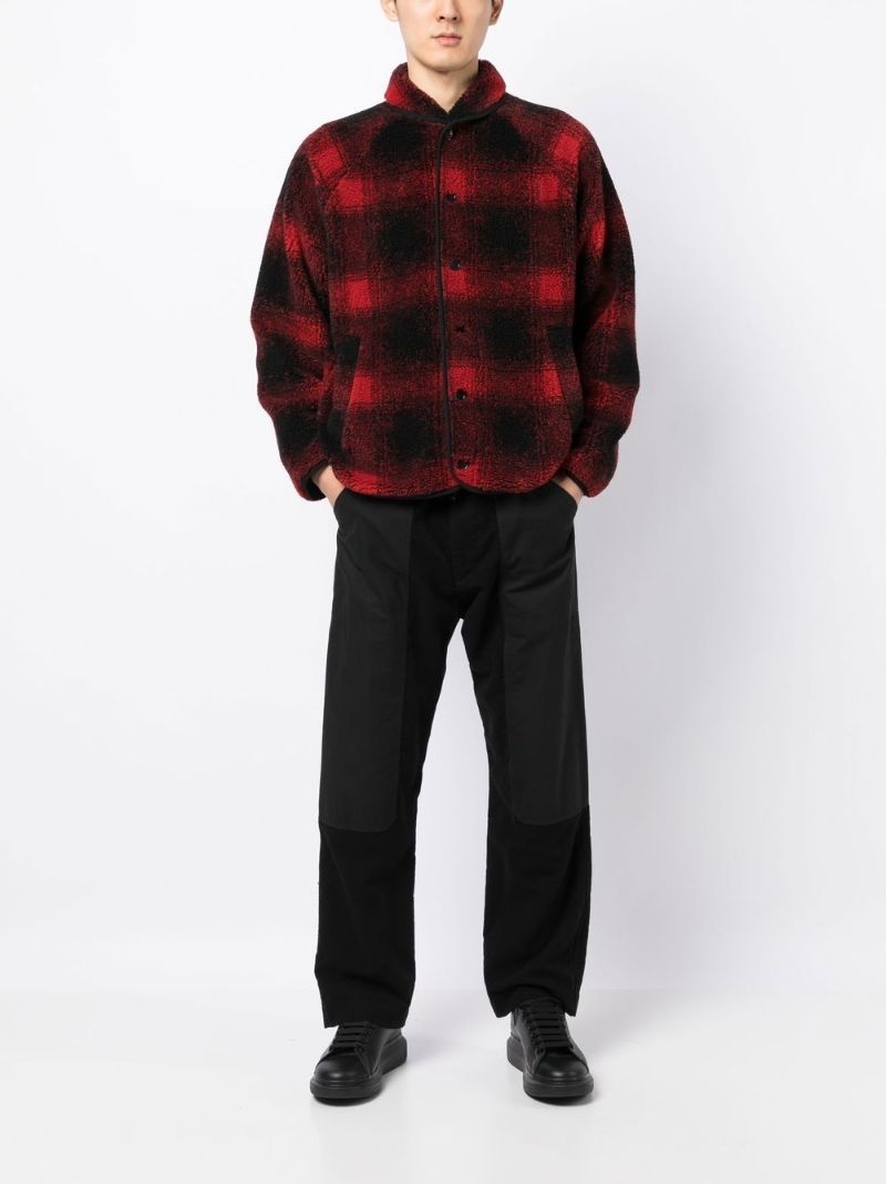 Red Beach Jacquard Plaid Jacket
