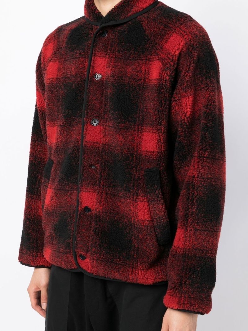 Red Beach Jacquard Plaid Jacket