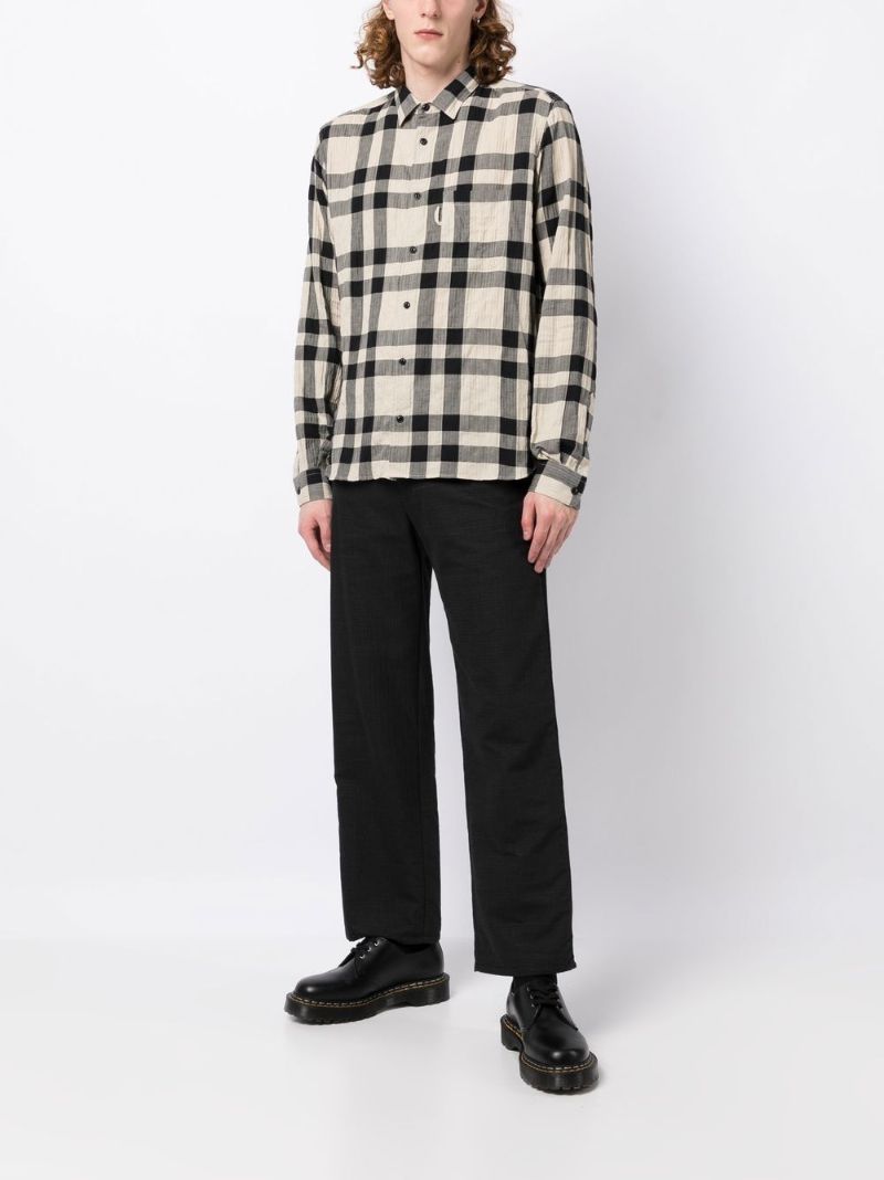 Black Curtis Check Cotton Shirt
