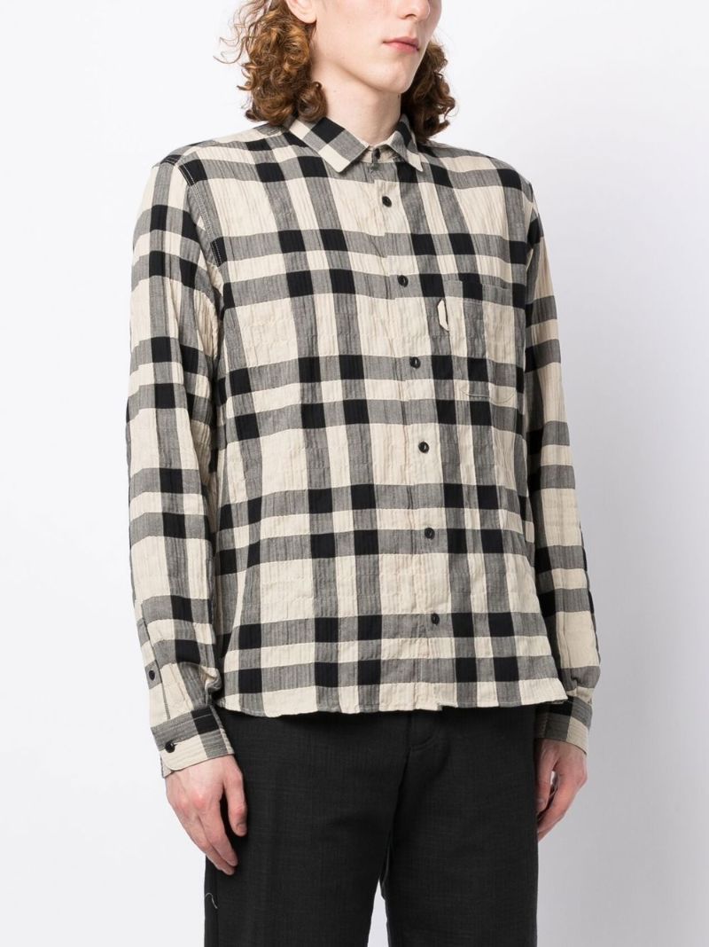 Black Curtis Check Cotton Shirt