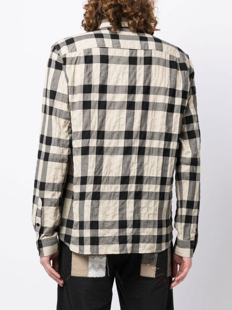 Black Curtis Check Cotton Shirt
