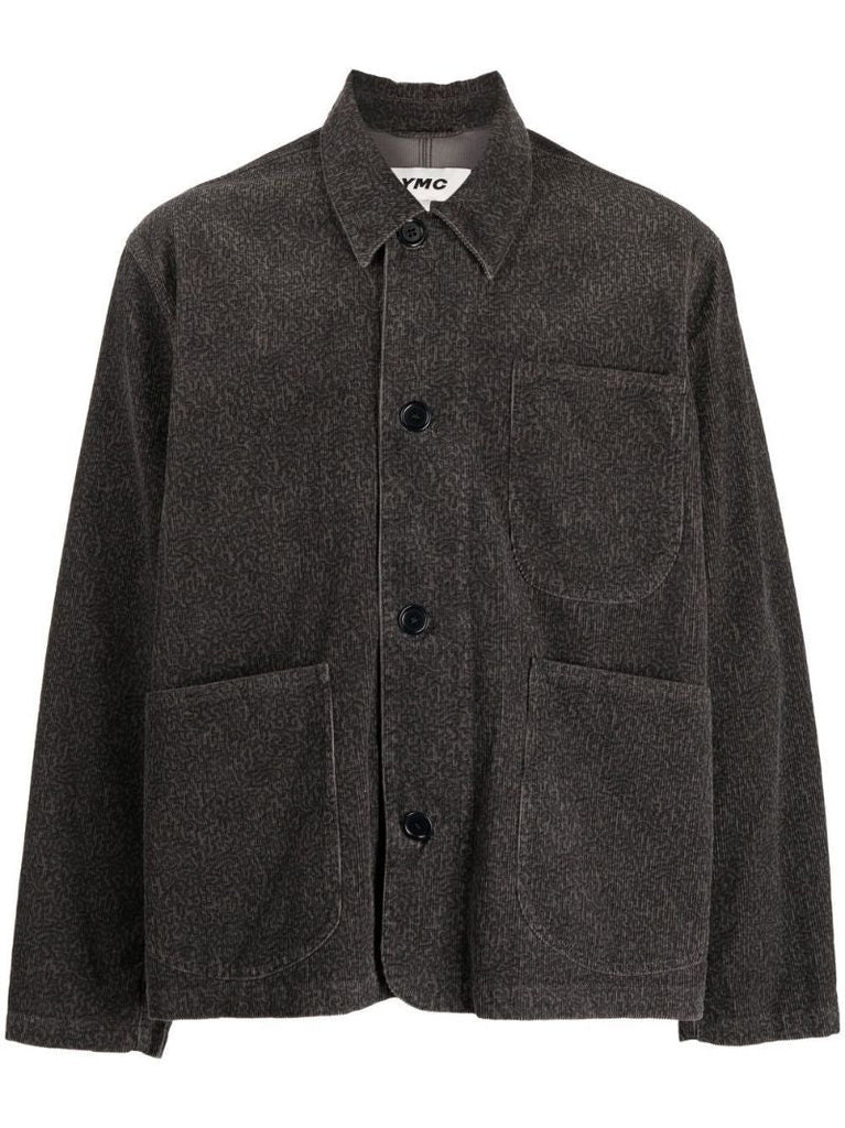 Grey Labour Coral Print Corduroy Jacket