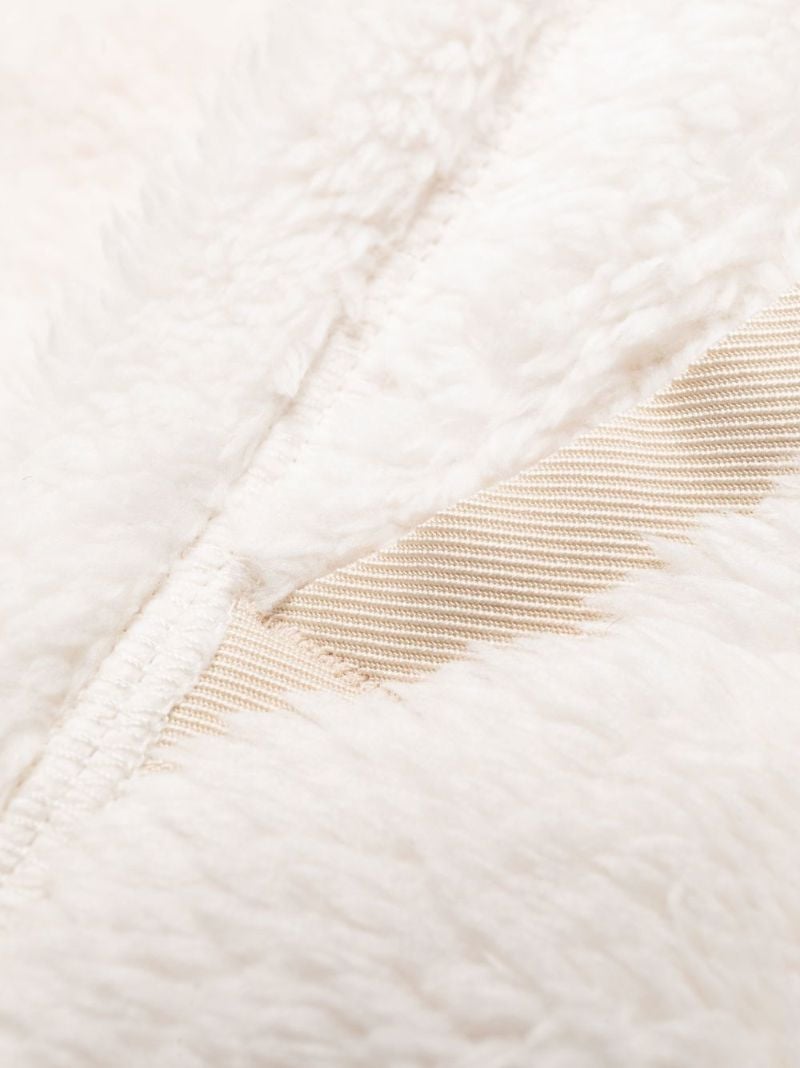 White Fleece Track Pants