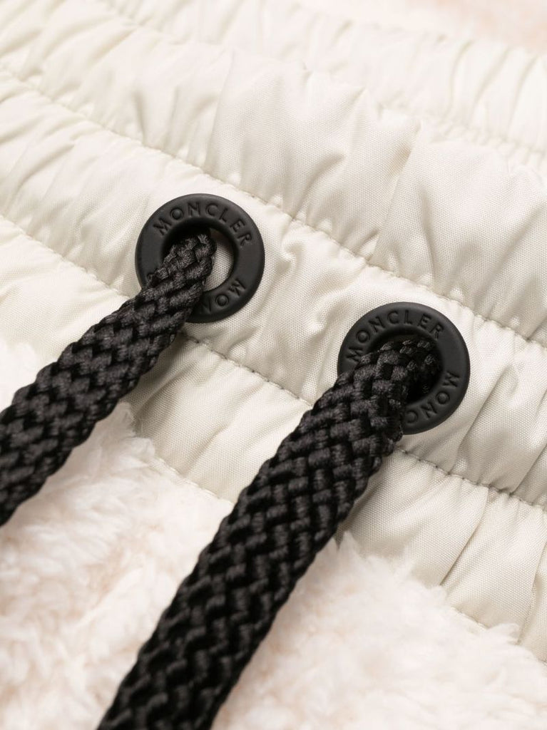 White Fleece Track Pants