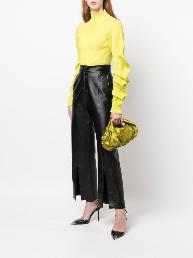 Yellow Small Jacquard Tote Bag