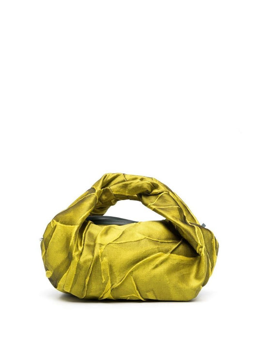 Yellow Small Jacquard Tote Bag