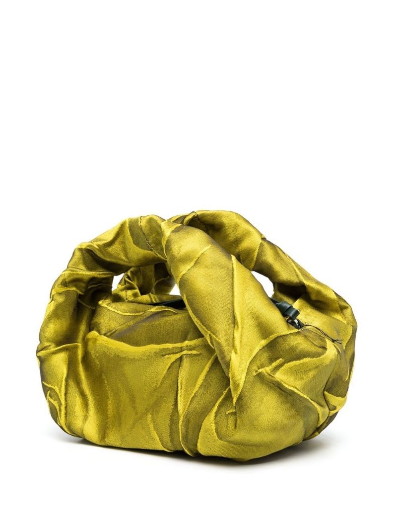 Yellow Small Jacquard Tote Bag