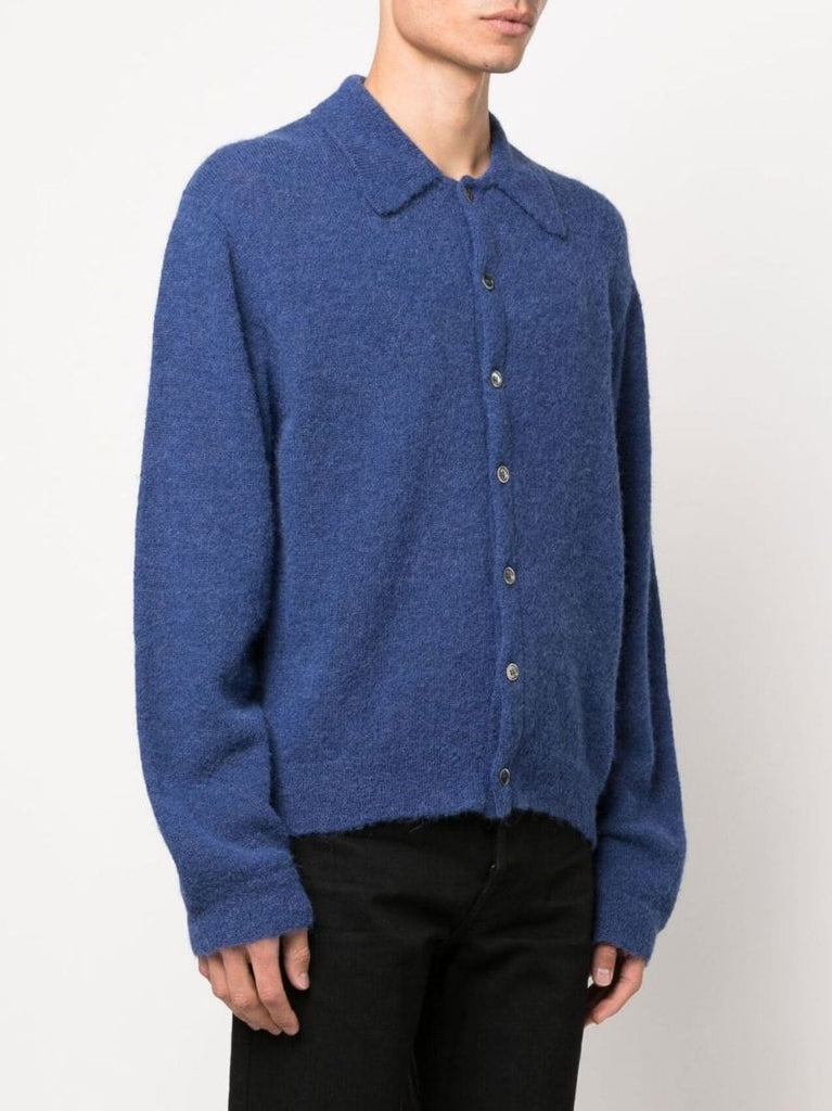 Blue Evening Polo Cardigan