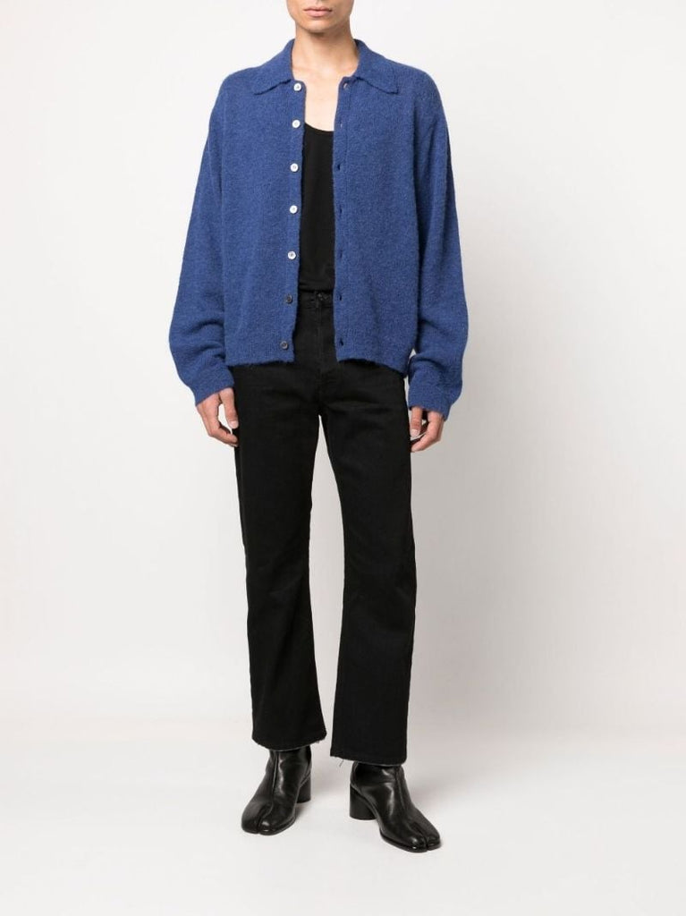 Blue Evening Polo Cardigan