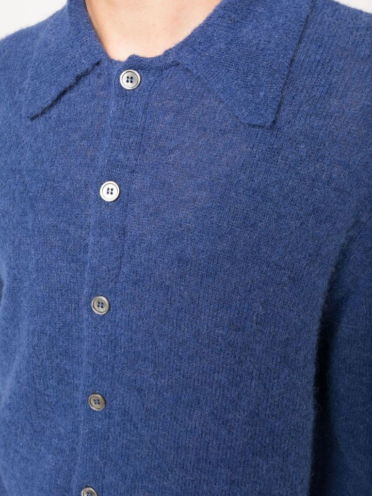 Blue Evening Polo Cardigan