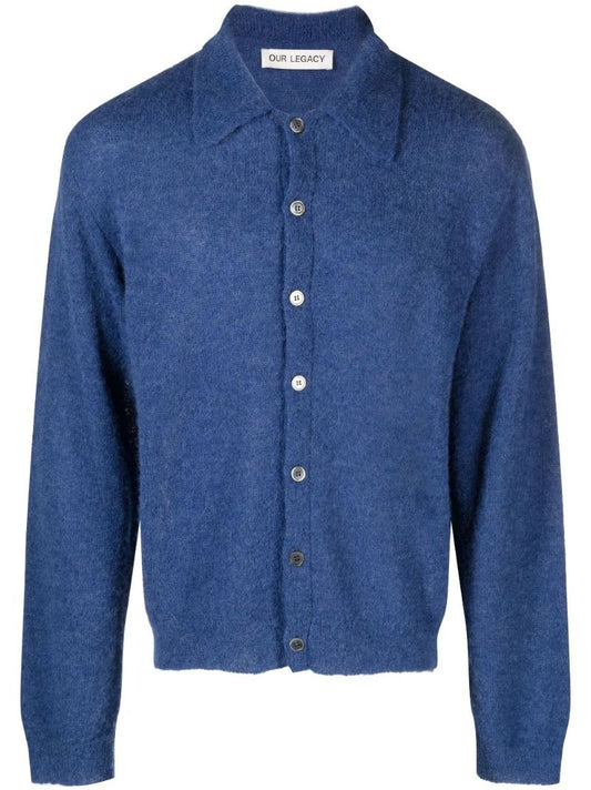 Blue Evening Polo Cardigan