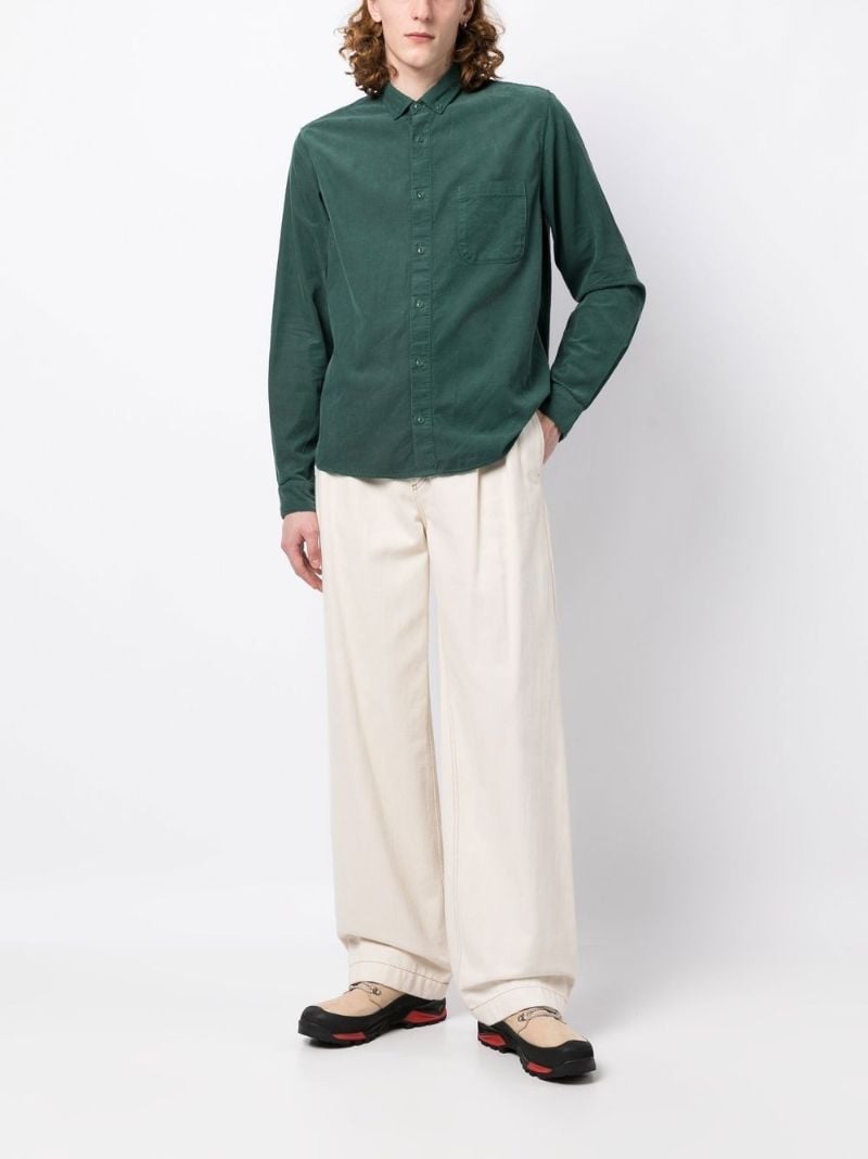 Green Needlecord Shirt