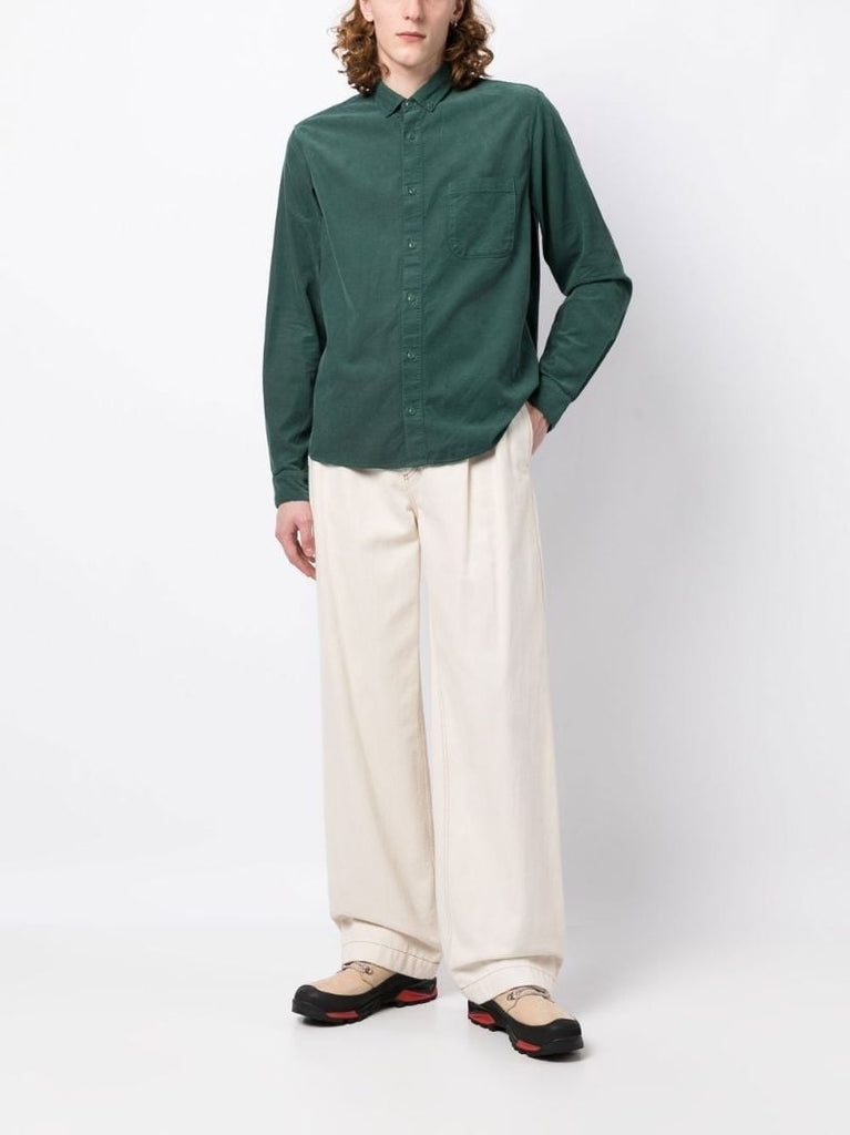 Green Needlecord Shirt