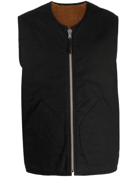 Brown Wyatt Fleece Reversible Gilet