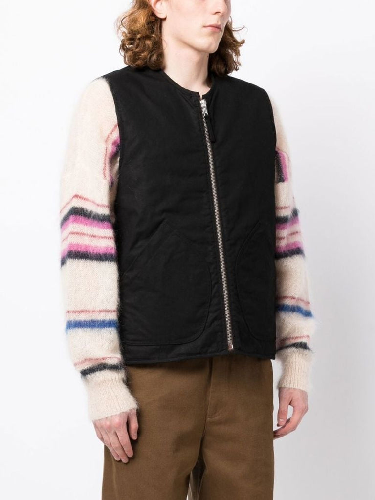 Brown Wyatt Fleece Reversible Gilet