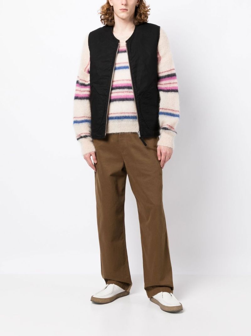 Brown Wyatt Fleece Reversible Gilet