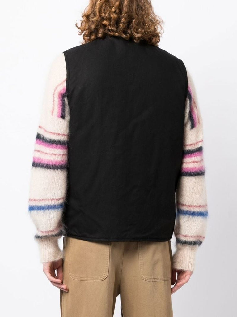 Brown Wyatt Fleece Reversible Gilet