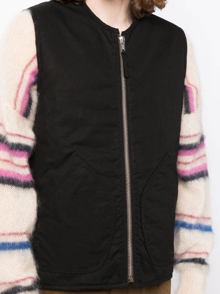 Brown Wyatt Fleece Reversible Gilet