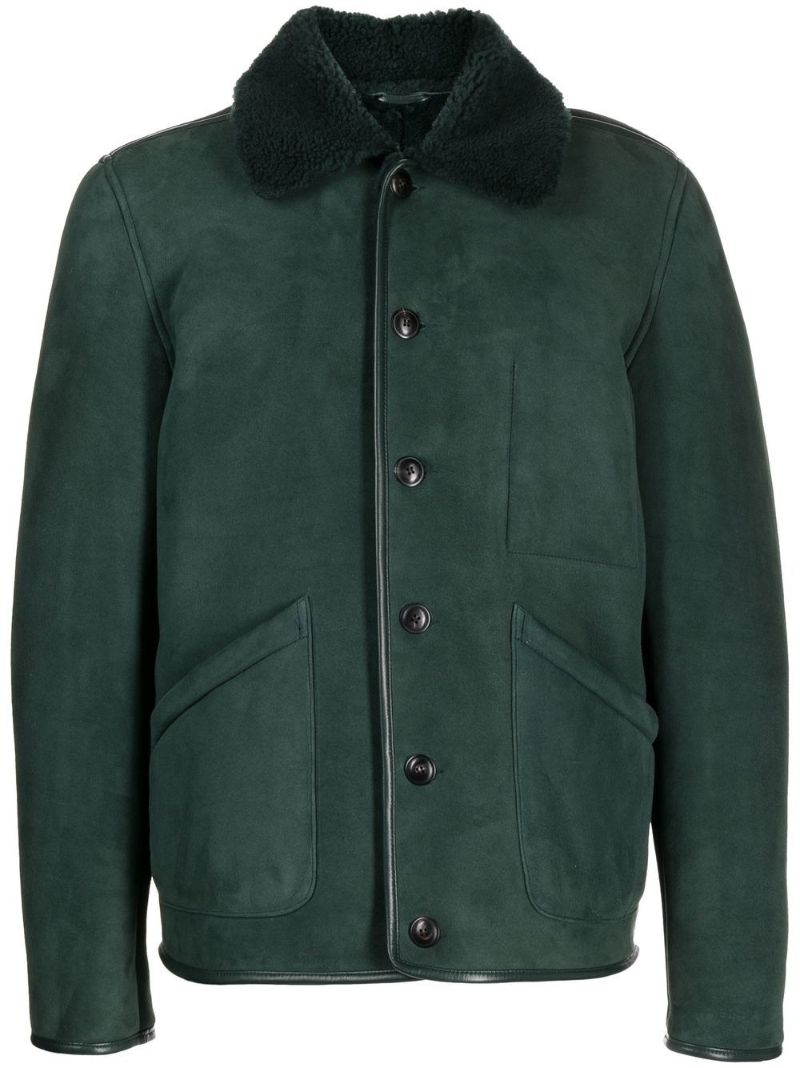 Green Brainticket Suede Jacket