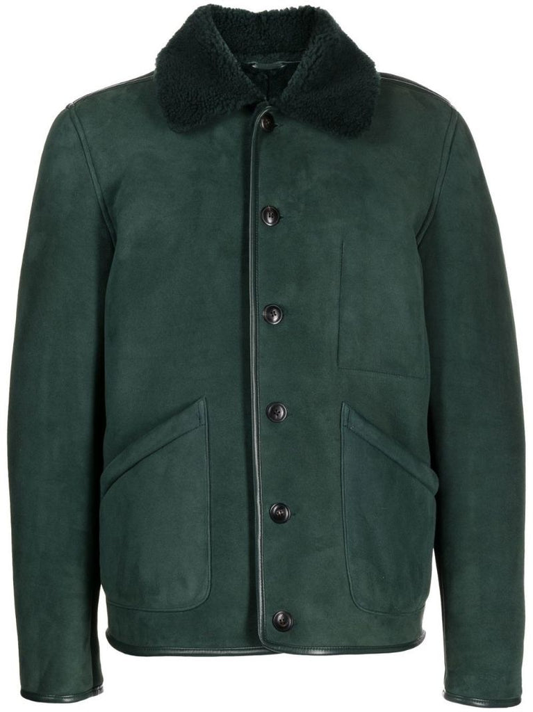 Green Brainticket Suede Jacket